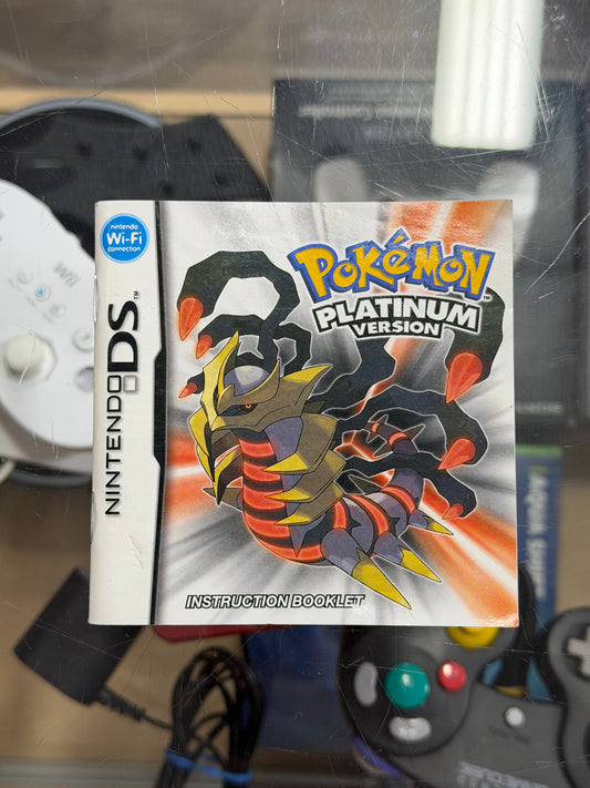 Pokémon Platinum Manual Only