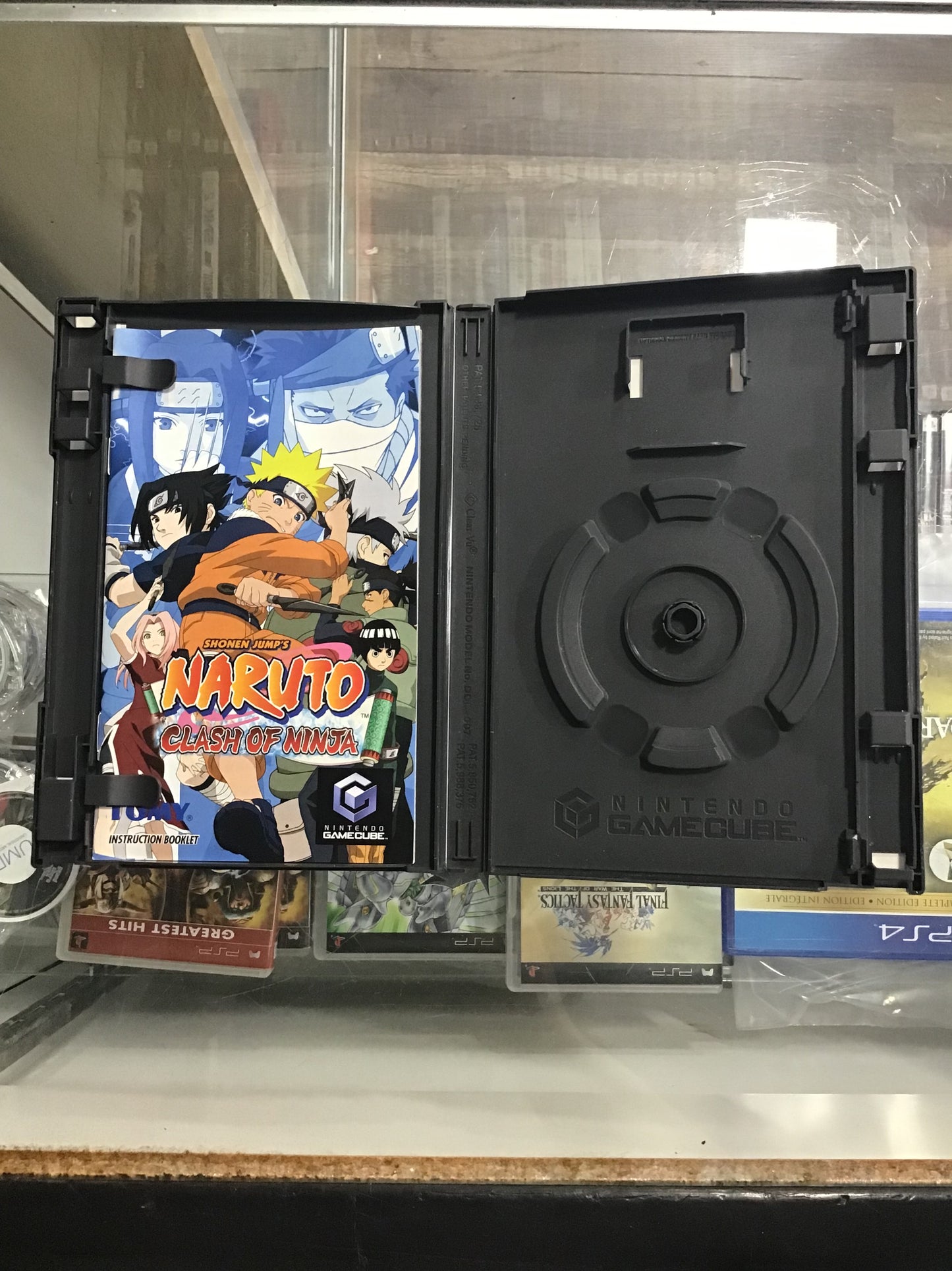 Naruto Clash of Ninja Nintendo GameCube Case and Manual ONLY