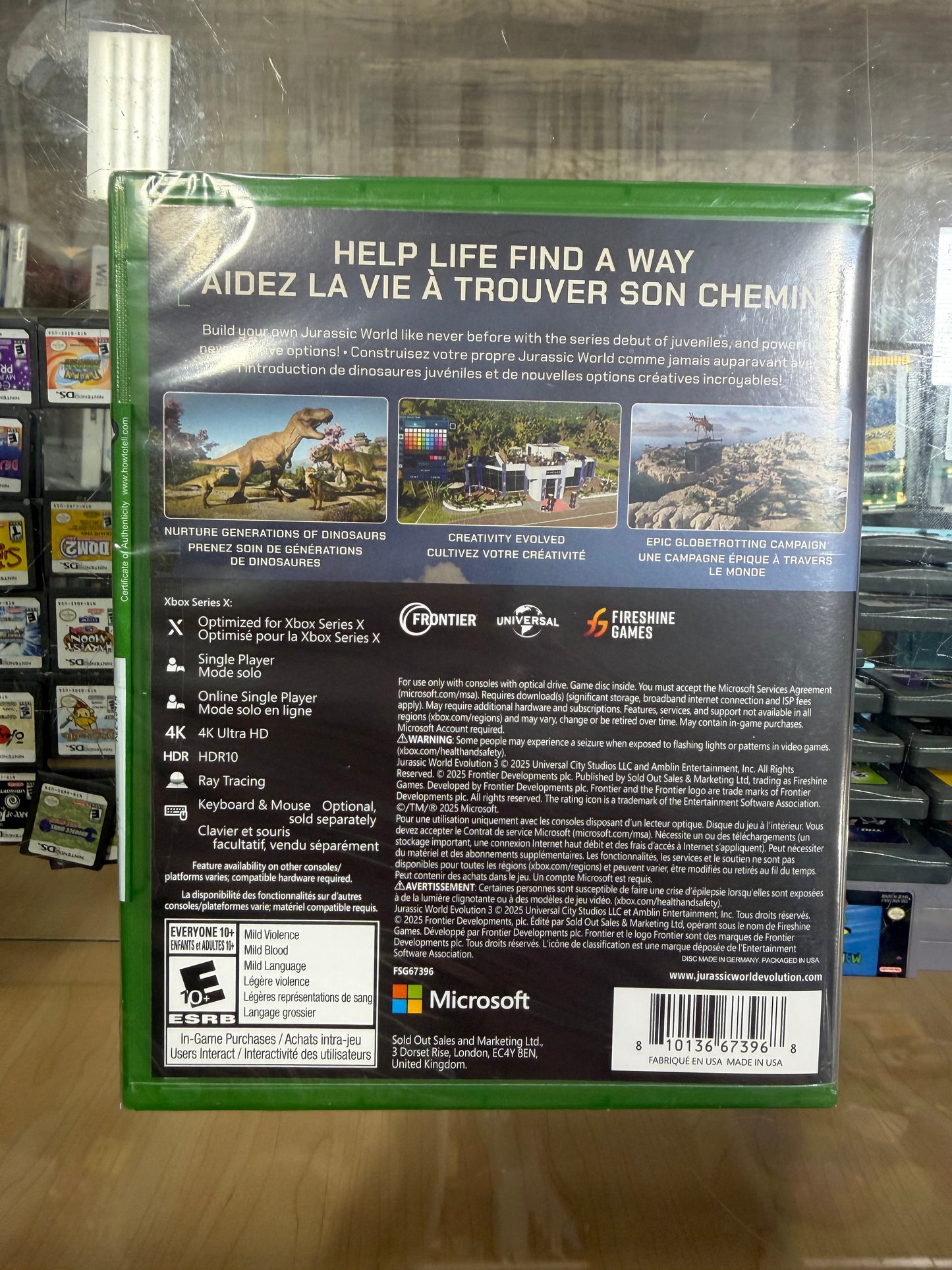 Sealed Jurassic World Evolution 3 Xbox Series X