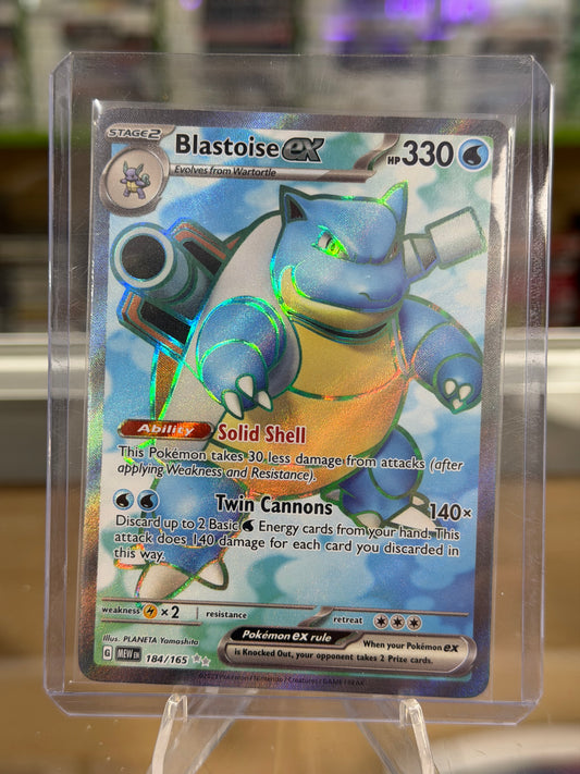 Blastoise ex - 184/165 - SV: Scarlet & Violet 151