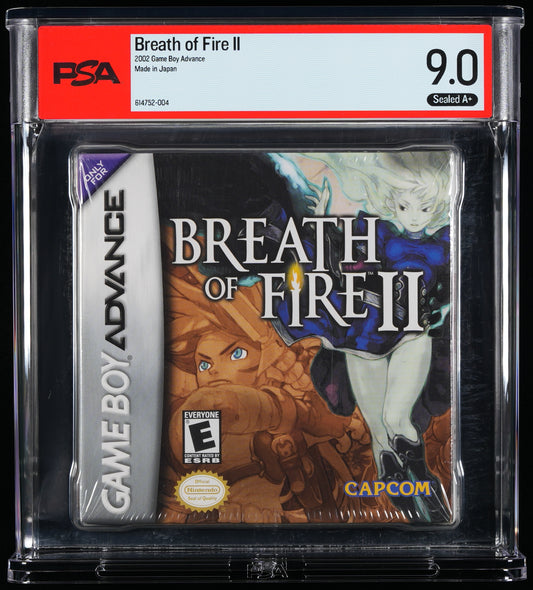 Breath Of Fire II 2 Nintendo Gameboy Advance Sealed New PSA 9.0 A+ Seal Graded