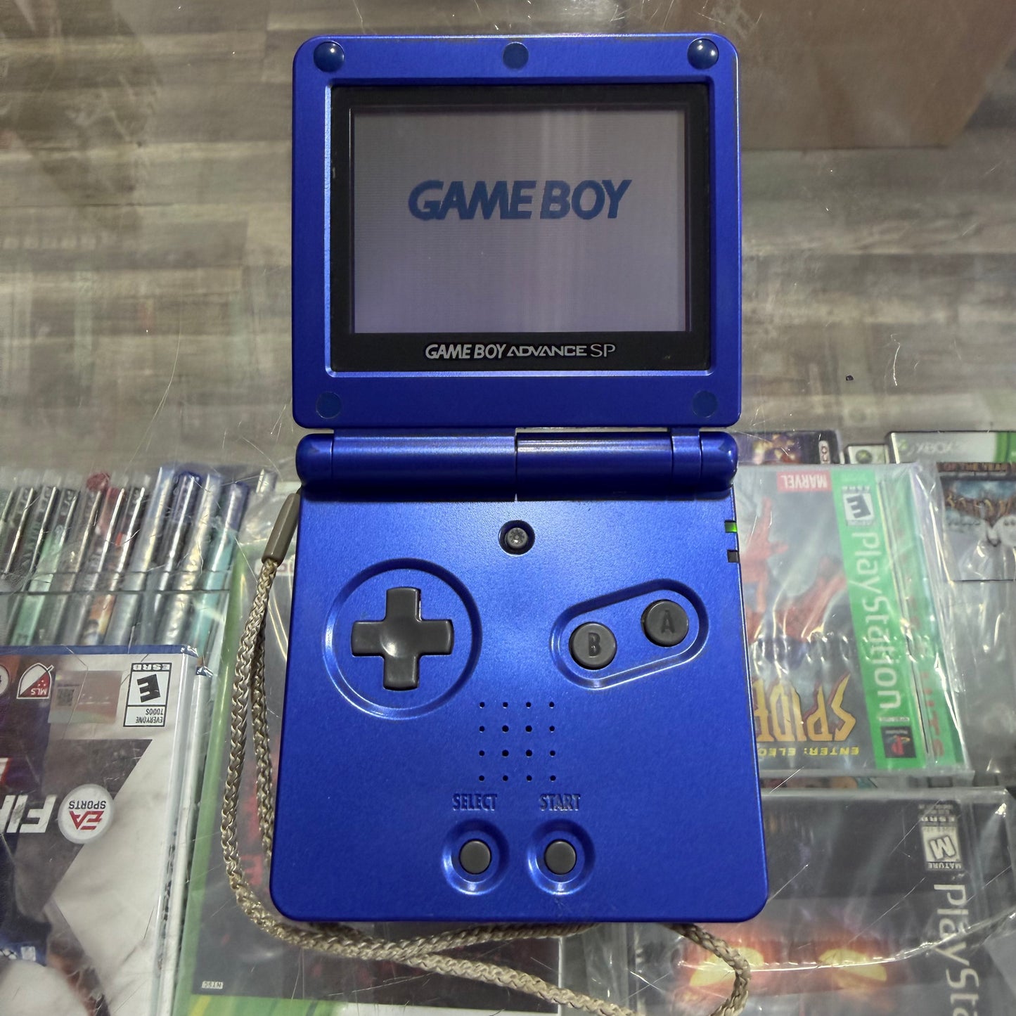 Cobalt Gameboy Advance SP GameBoy Advance (Charger included)