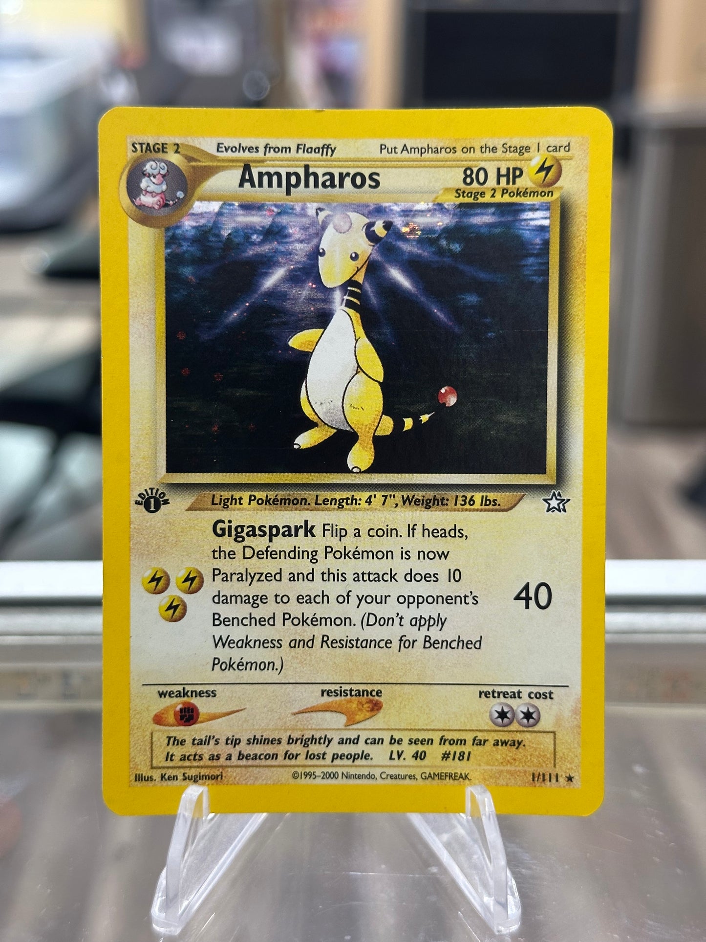 Ampharos - Neo Genesis 1st Edition Near Mint