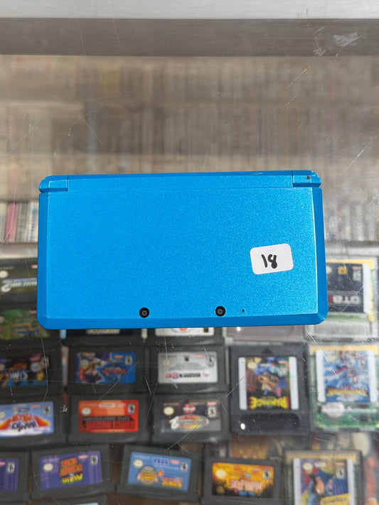 Light Blue Nintendo 3DS Handheld System With Charger (Region Free)(JAPANESE TO US) (Flawed)