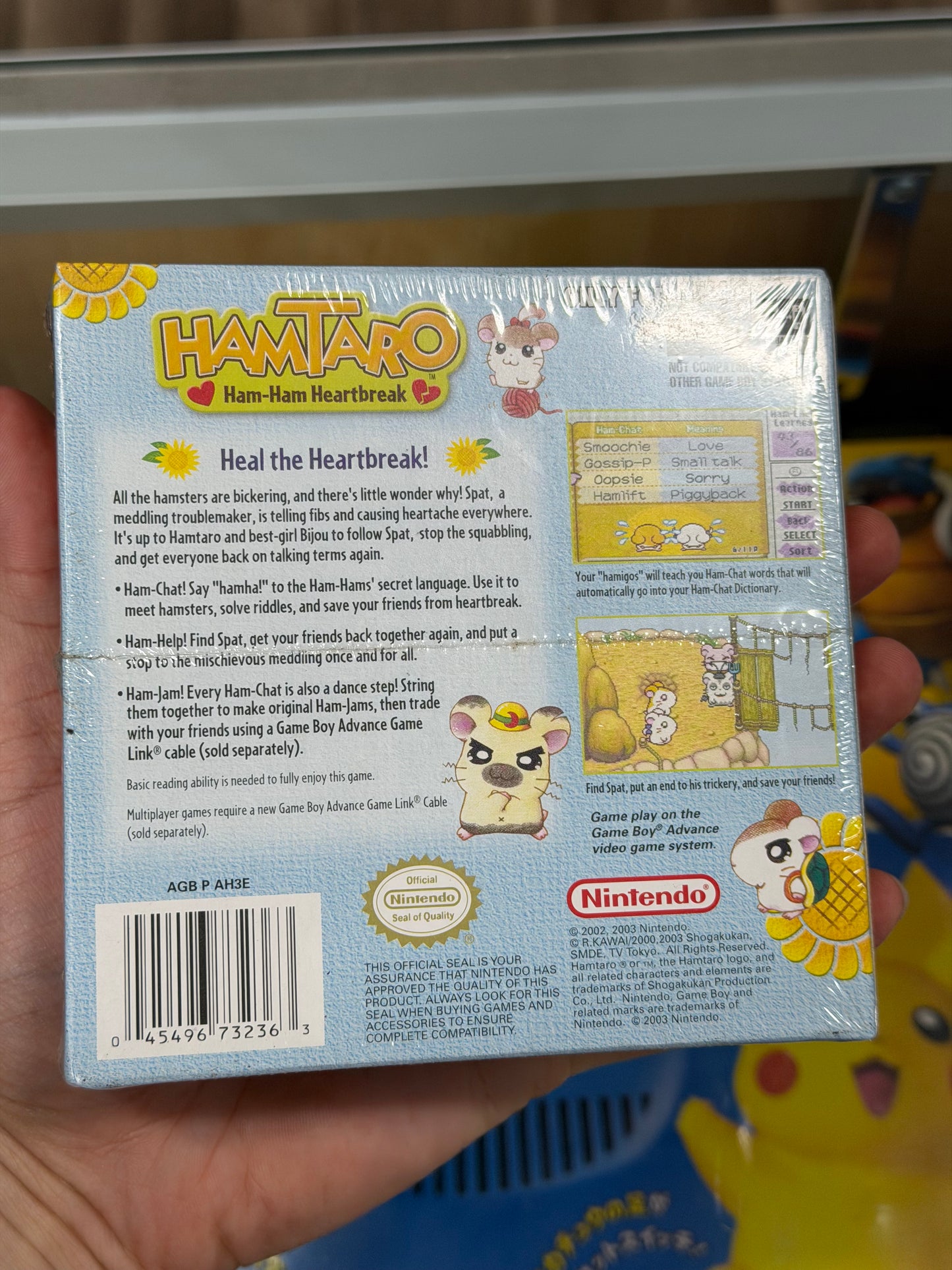 Hamtaro Ham Ham Heartbreak GameBoy Advance Sealed