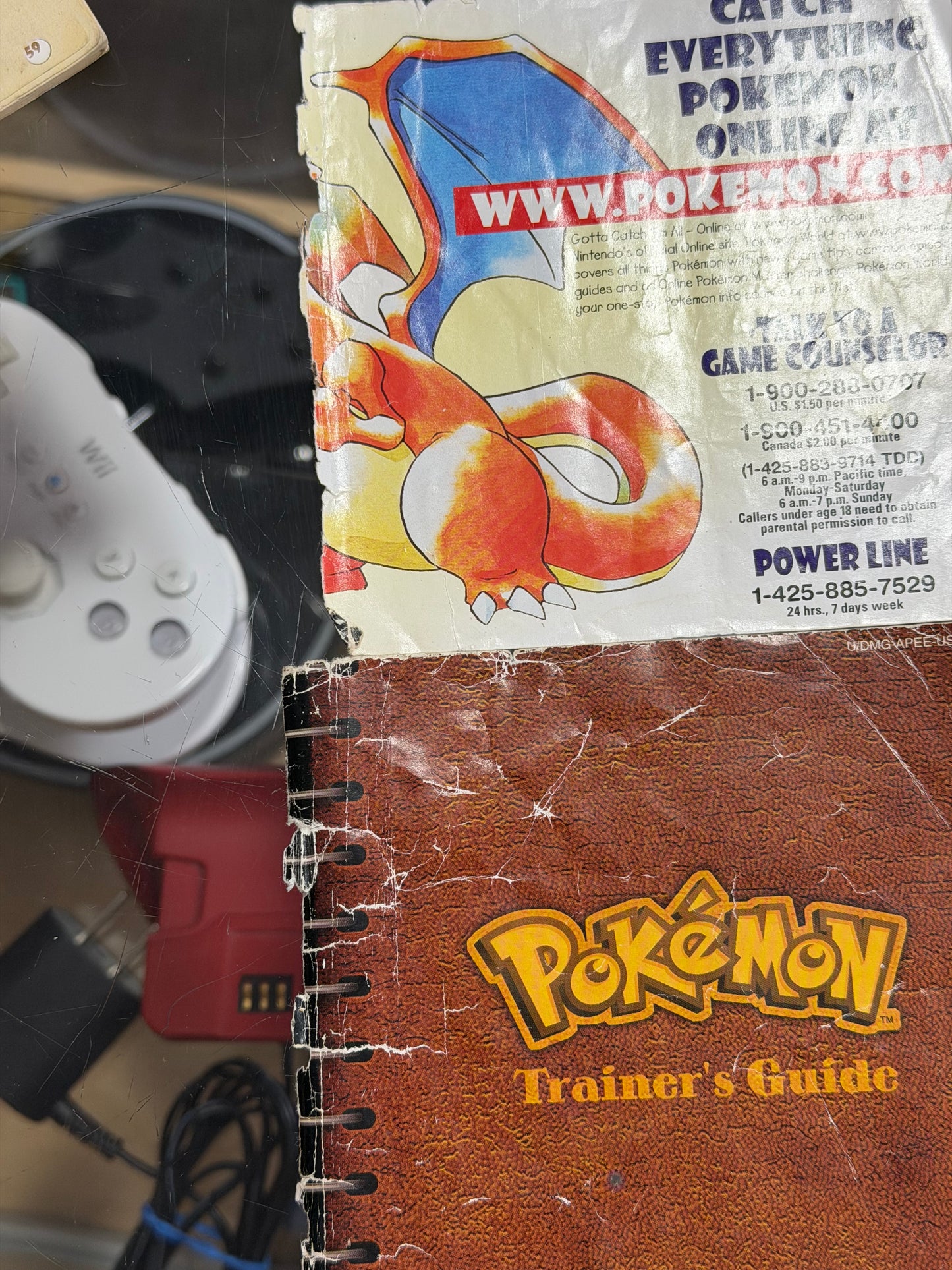Pokémon Blue Gameboy Manual Only - Ripped Pages
