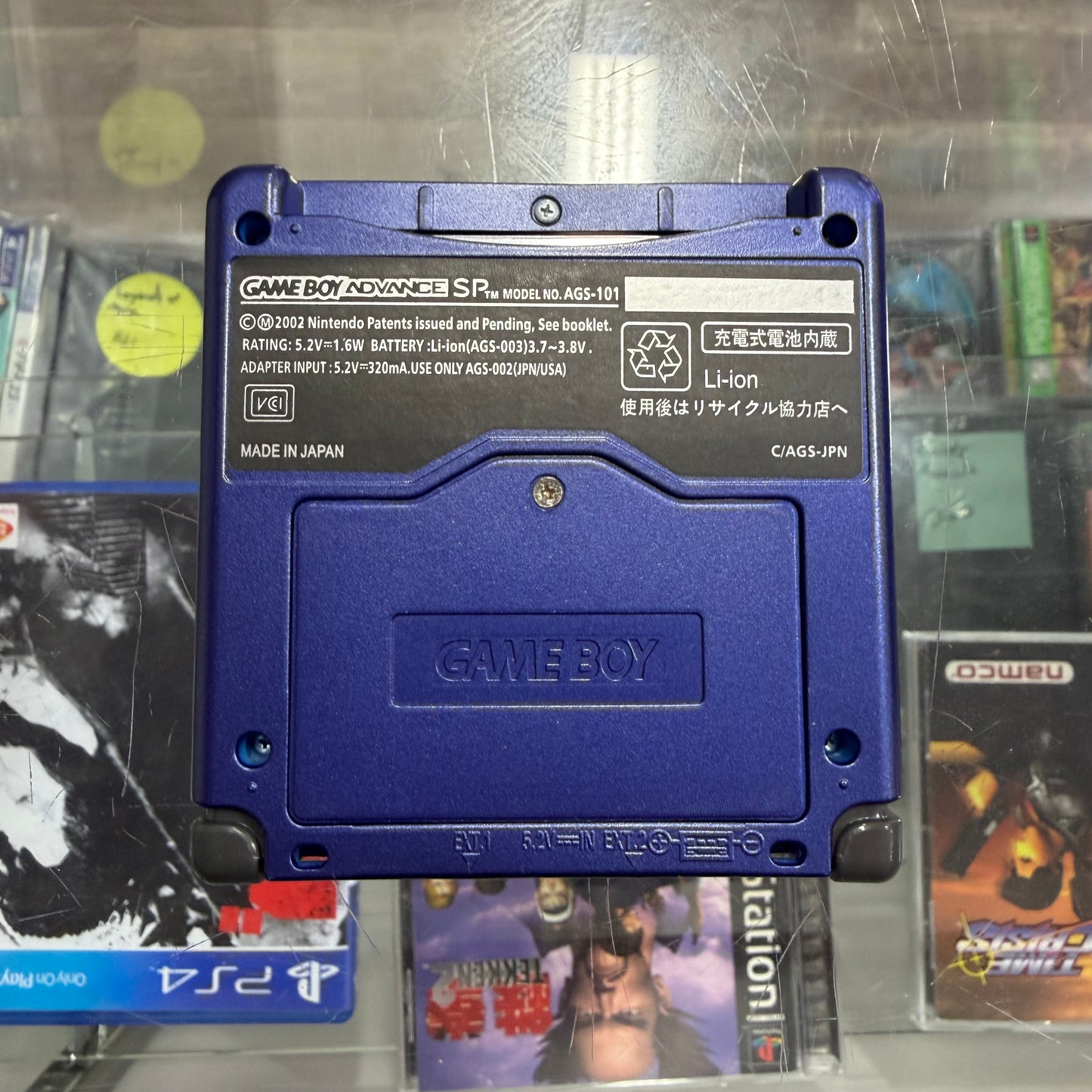 Custom Brighter Nintendo Gameboy Advance SP Handheld System with Charger (Kyogre)