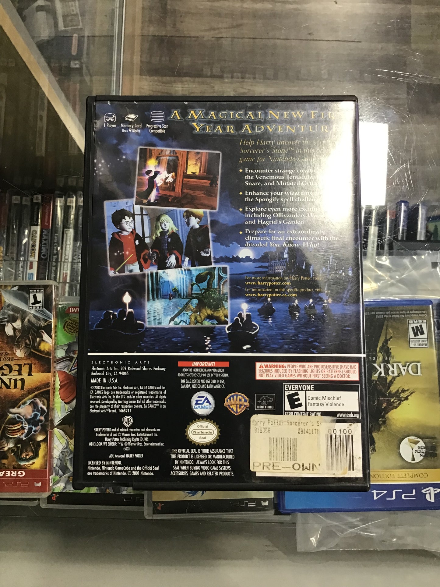 Harry Potter and the Sorcerer’s Stone Nintendo GameCube Case and Manual ONLY