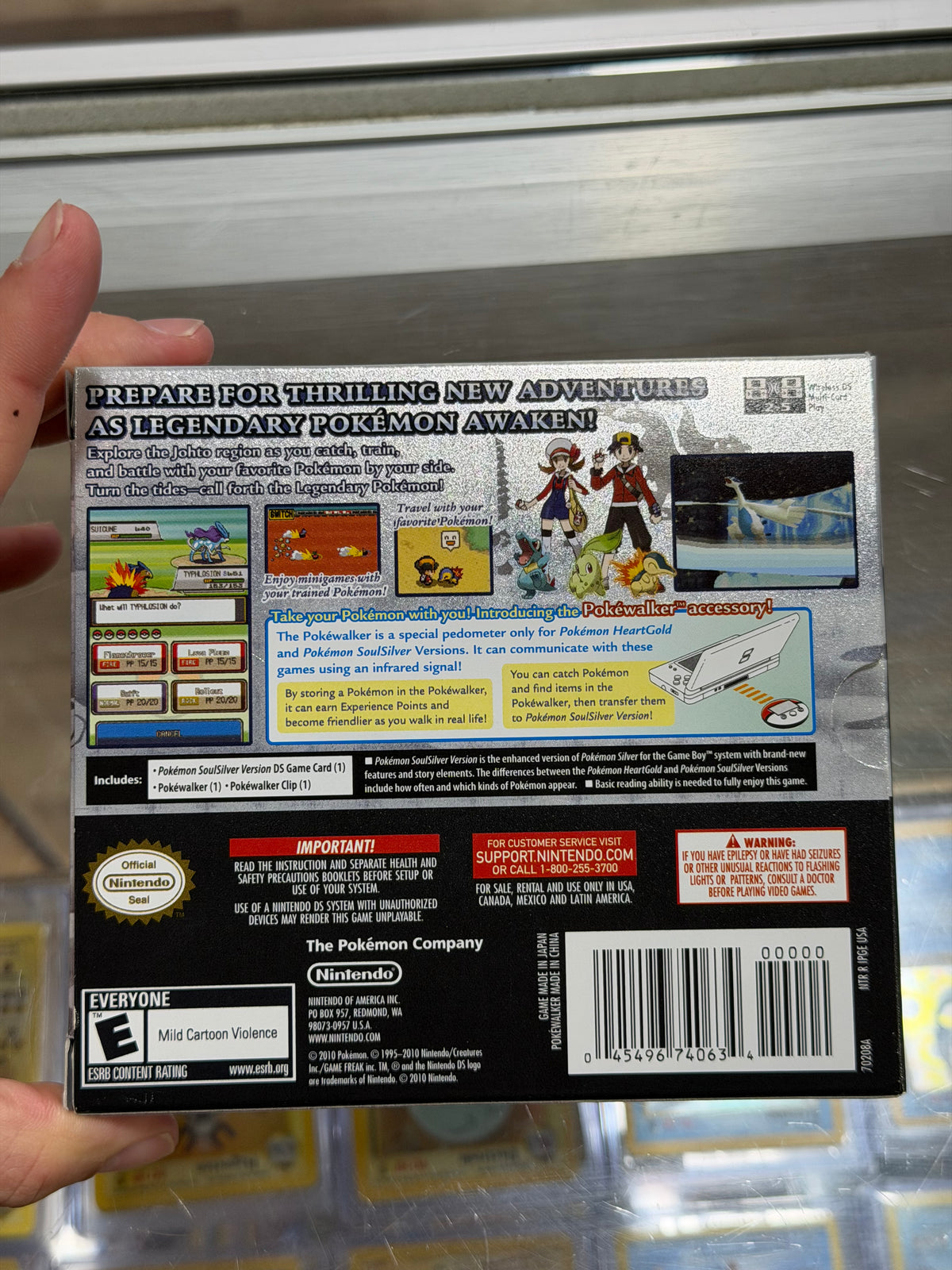 Pokemon SoulSilver Version [Pokewalker] Nintendo DS Excellent Condition