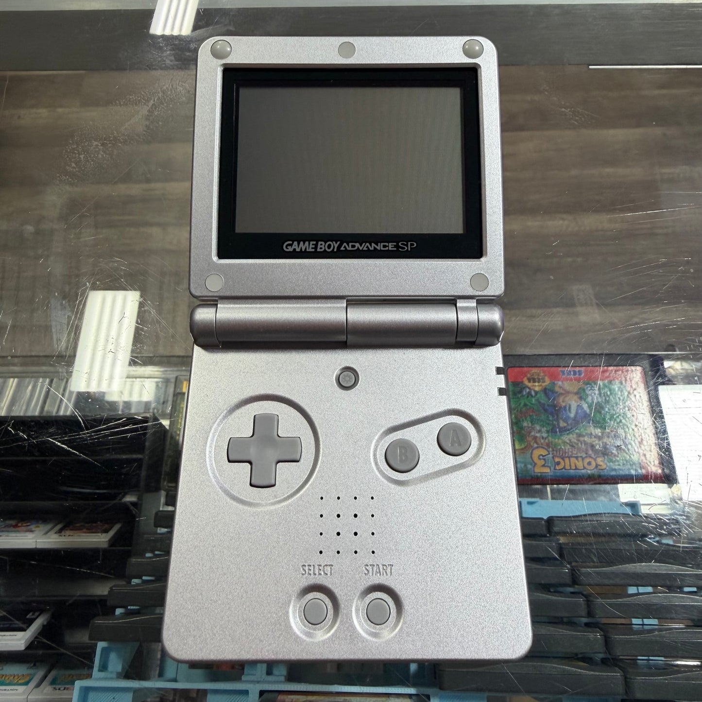 Platinum Gameboy Advance SP GameBoy Advance (Charger included)