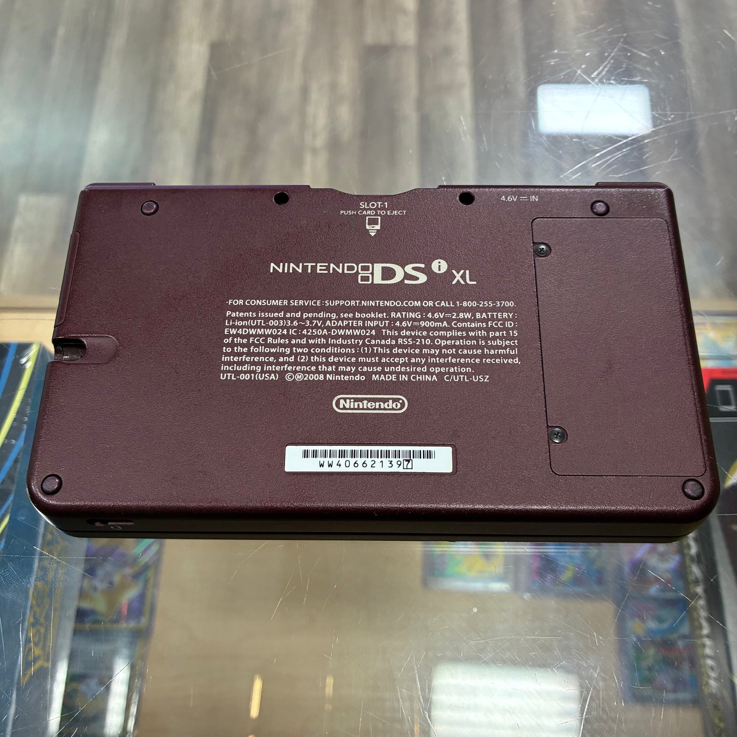 Nintendo DSi XL Handheld System (Burgundy) w/ Digital Games & Charger