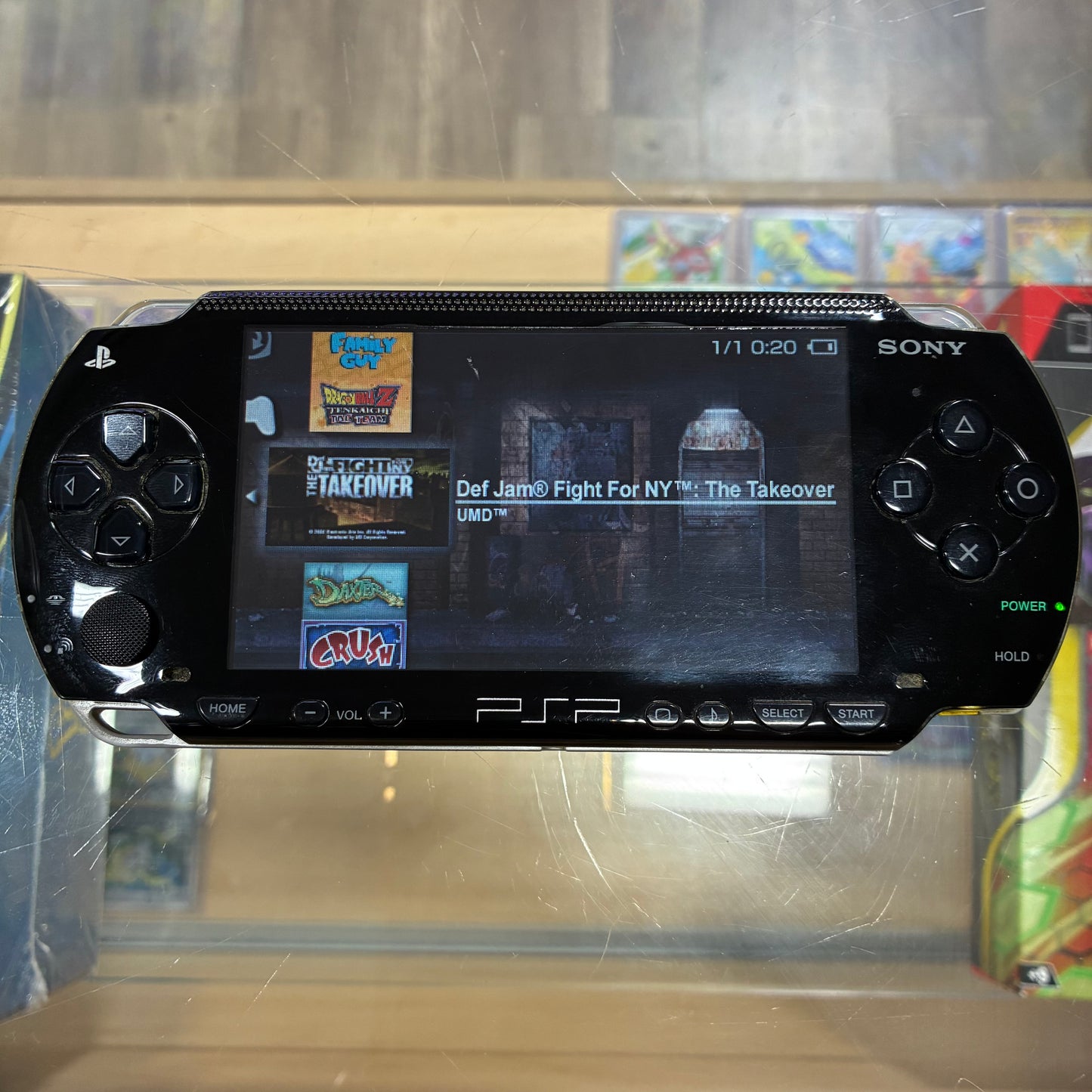 PSP 1000 Handheld System (Black) w/ Digital Games & Charger