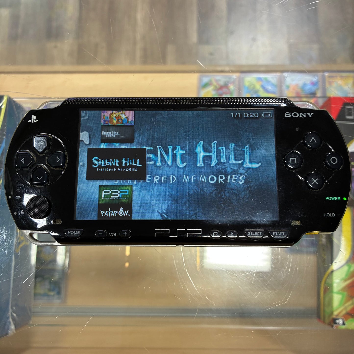 PSP 1000 Handheld System (Black) w/ Digital Games & Charger