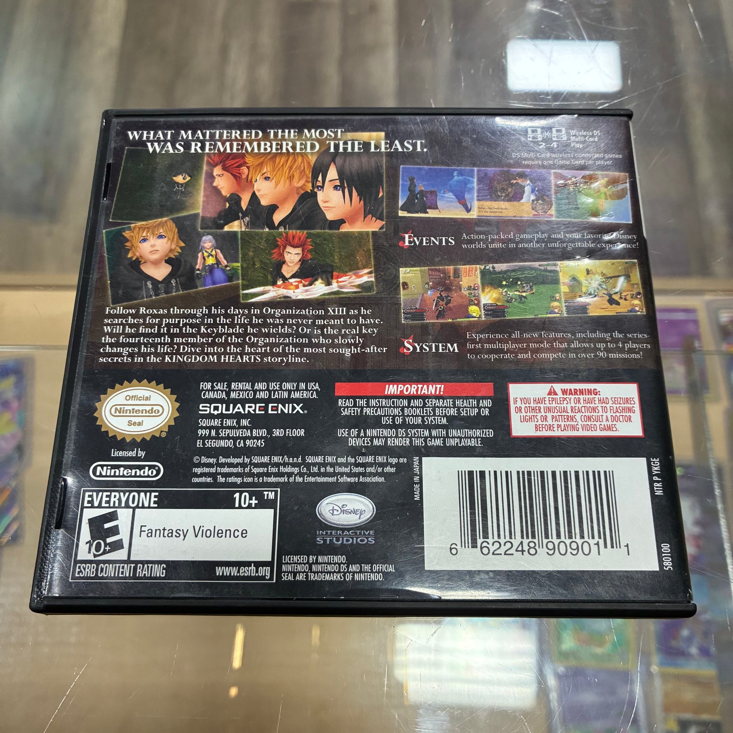 Kingdom Hearts 358/2 Days Nintendo DS - Case and Manual ONLY