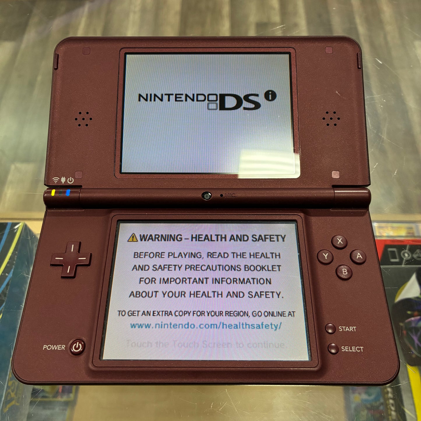 Nintendo DSi XL Handheld System (Burgundy) w/ Digital Games & Charger