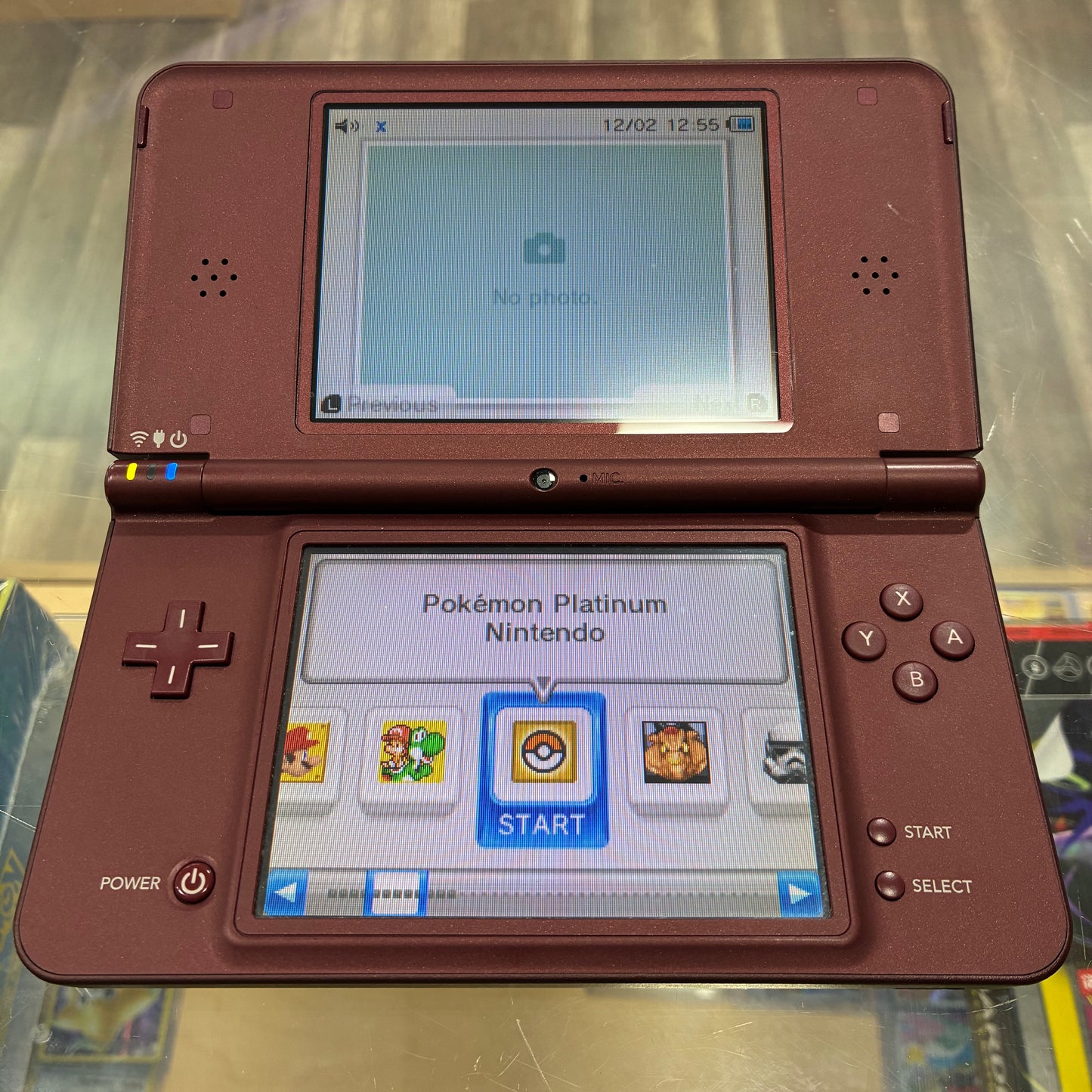 Nintendo DSi XL Handheld System (Burgundy) w/ Digital Games & Charger