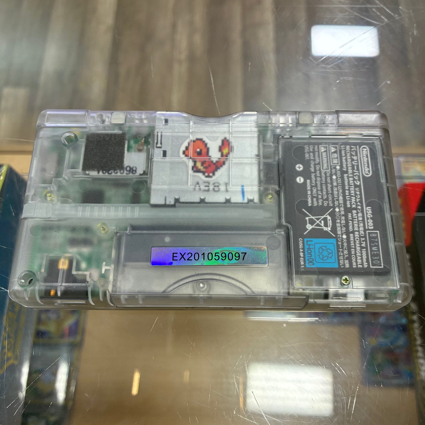 Nintendo DS Lite Handheld System (Transparent) w/ USB-C Charging Port