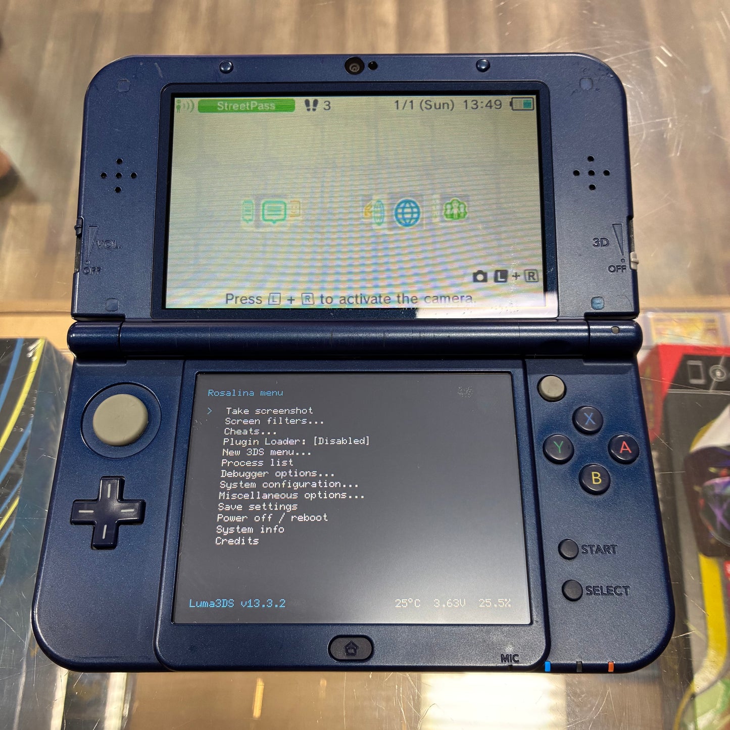 (059) New Nintendo 3DS XL Handheld System (Blue) w/ Charger (Region Free)(JAPANESE TO US)