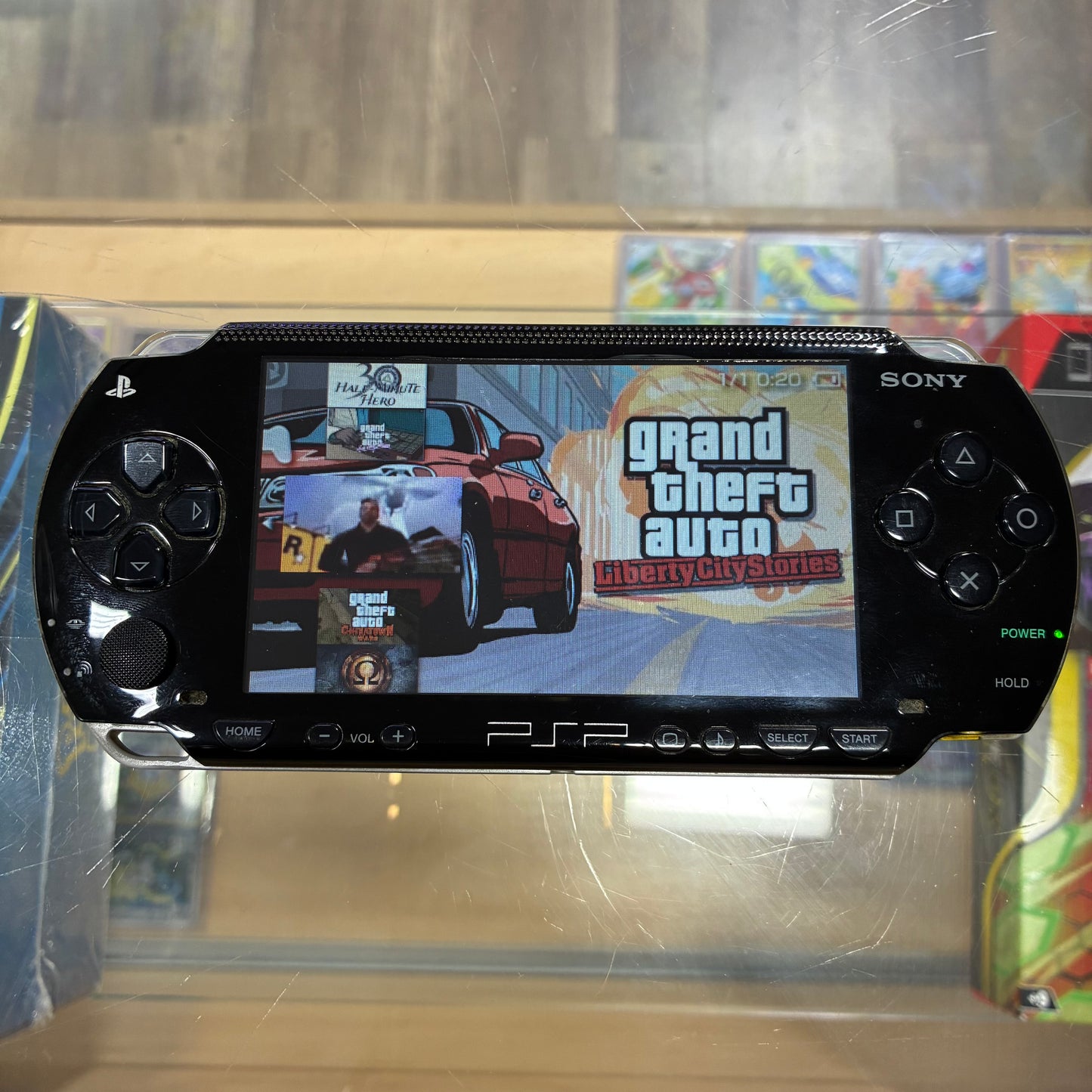 PSP 1000 Handheld System (Black) w/ Digital Games & Charger