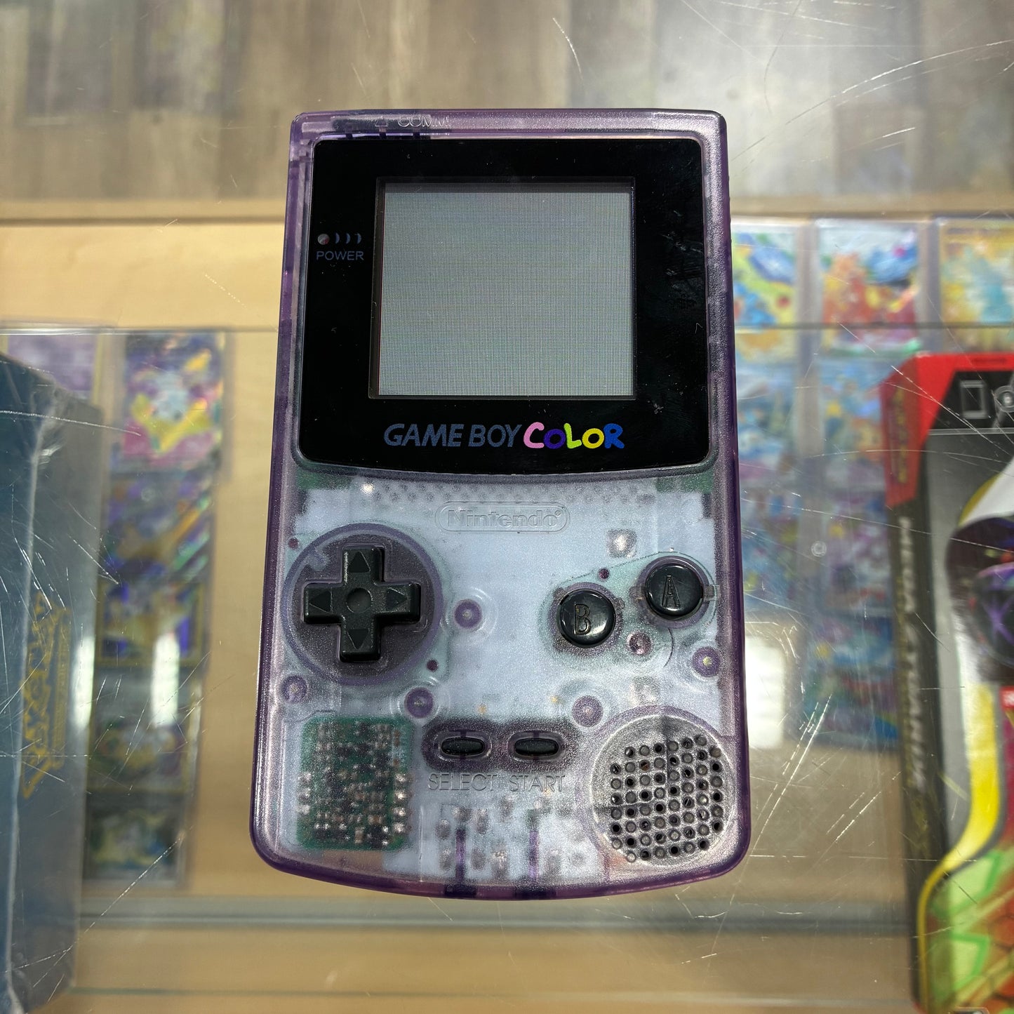 Nintendo GameBoy Color Handheld System (Atomic Purple) No Back Cover