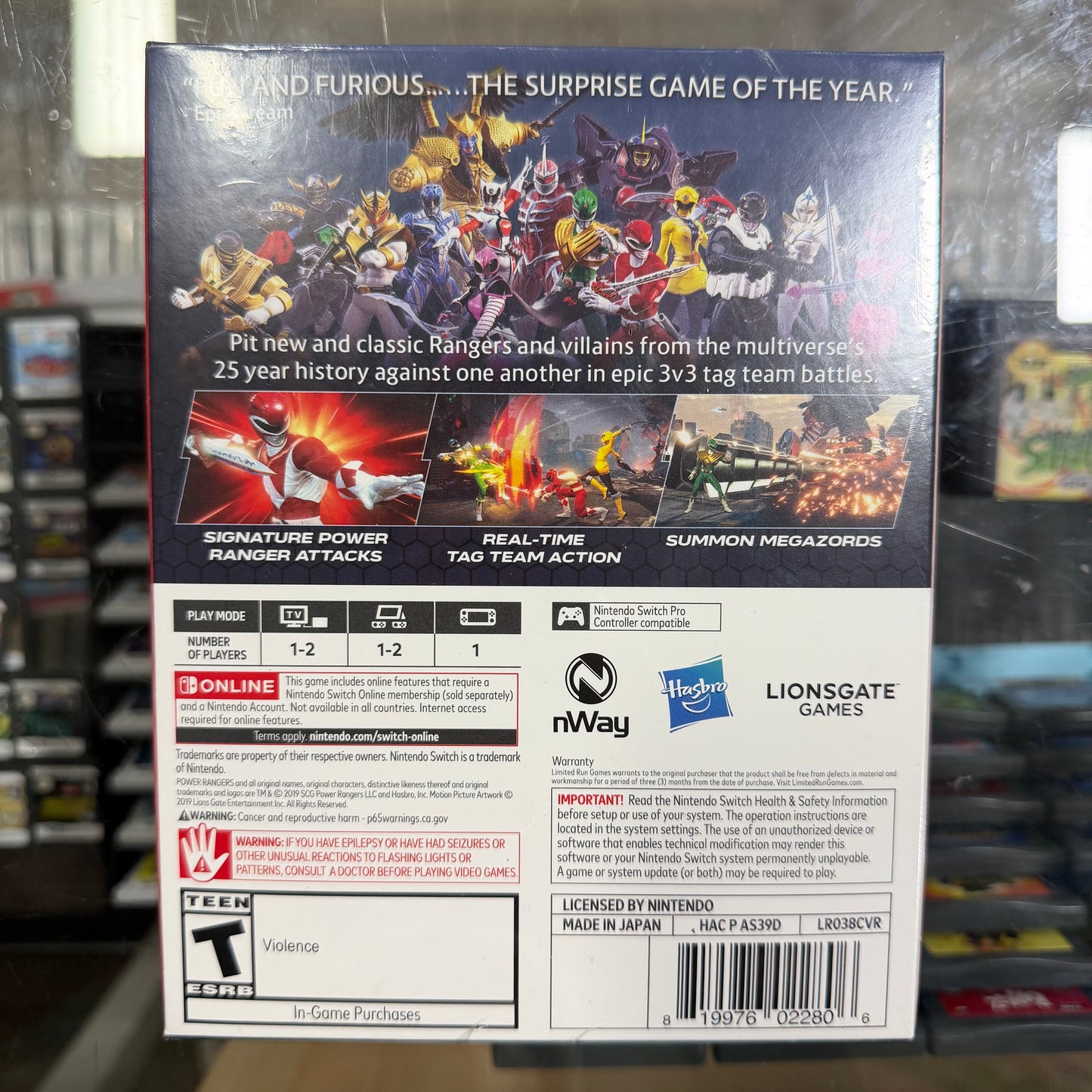 New Sealed Power Rangers Battle For The Grid Nintendo Switch