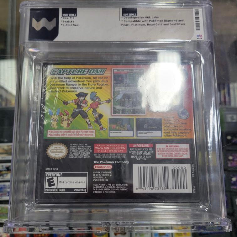 Pokemon Ranger Nintendo DS New WATA 9.8 A+ Seal