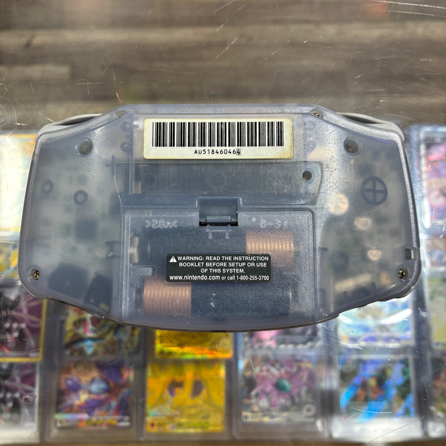 (0464) Nintendo GameBoy Advance Handheld System (Glacier)
