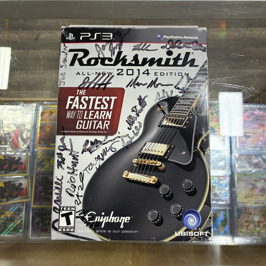 Rocksmith All New 2014 Edition PlayStation 3 w/ Guitar Cable Signed by Dev Team UNOPENED