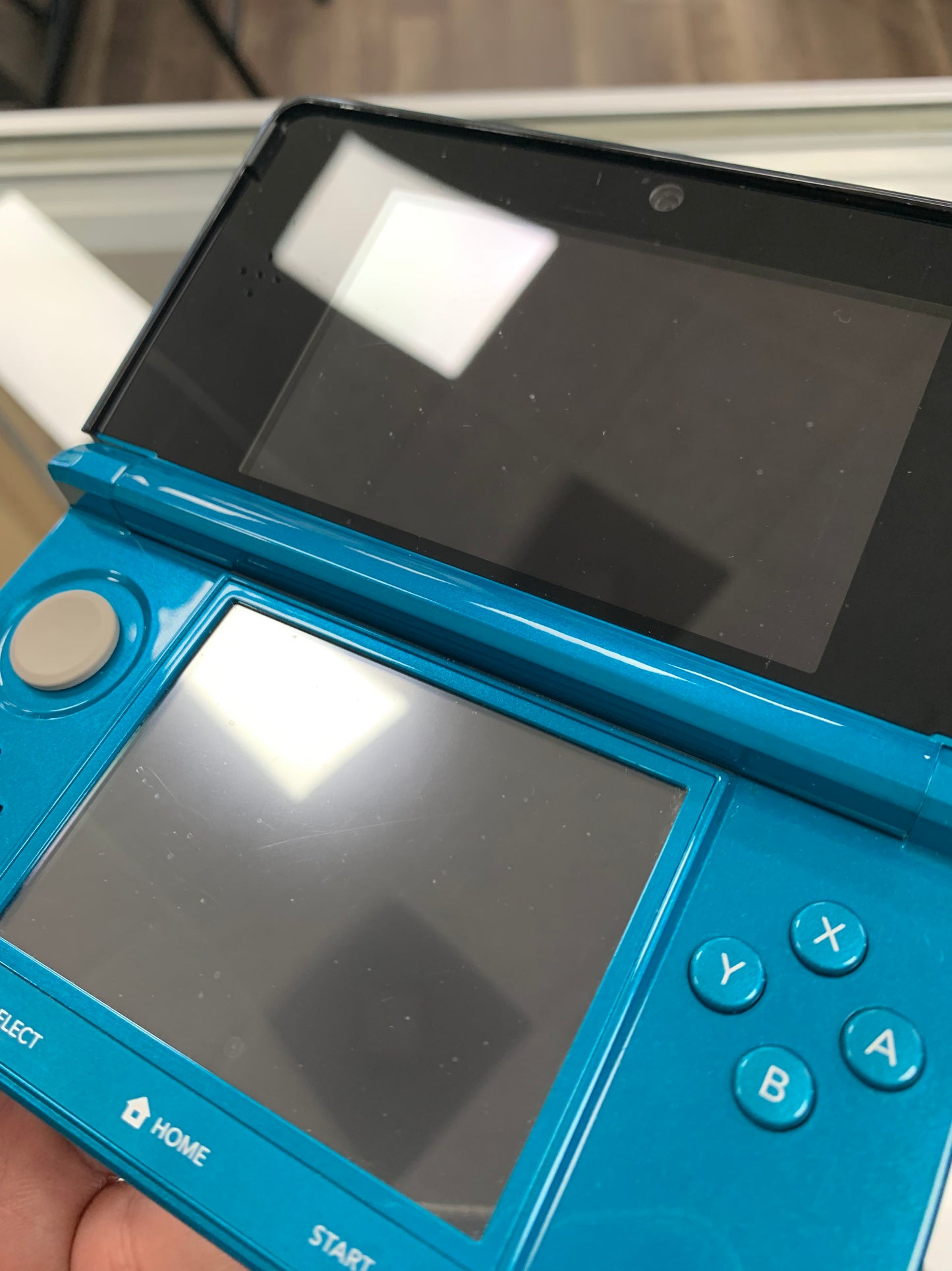 Aqua Blue Nintendo 3DS System with Charger