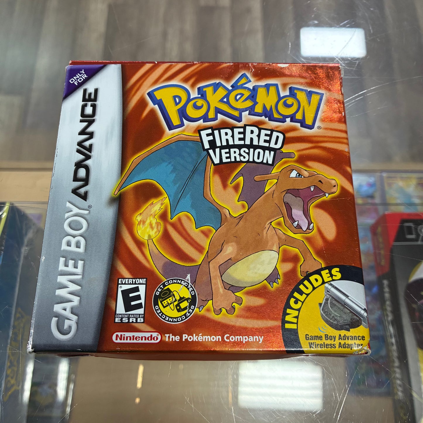 Pokémon FireRed w/ Wireless Adapter (Authentic) Nintendo GameBoy Advance