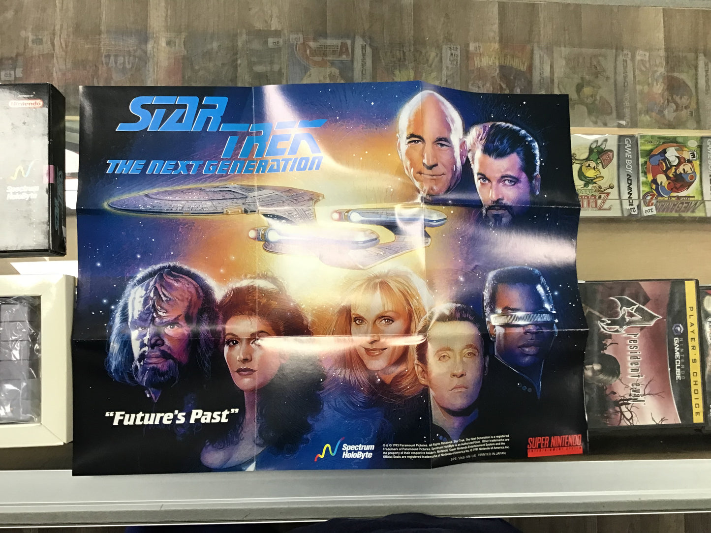 Star Trek The Next Generation CIB with Reg Card and Poster Super Nintendo