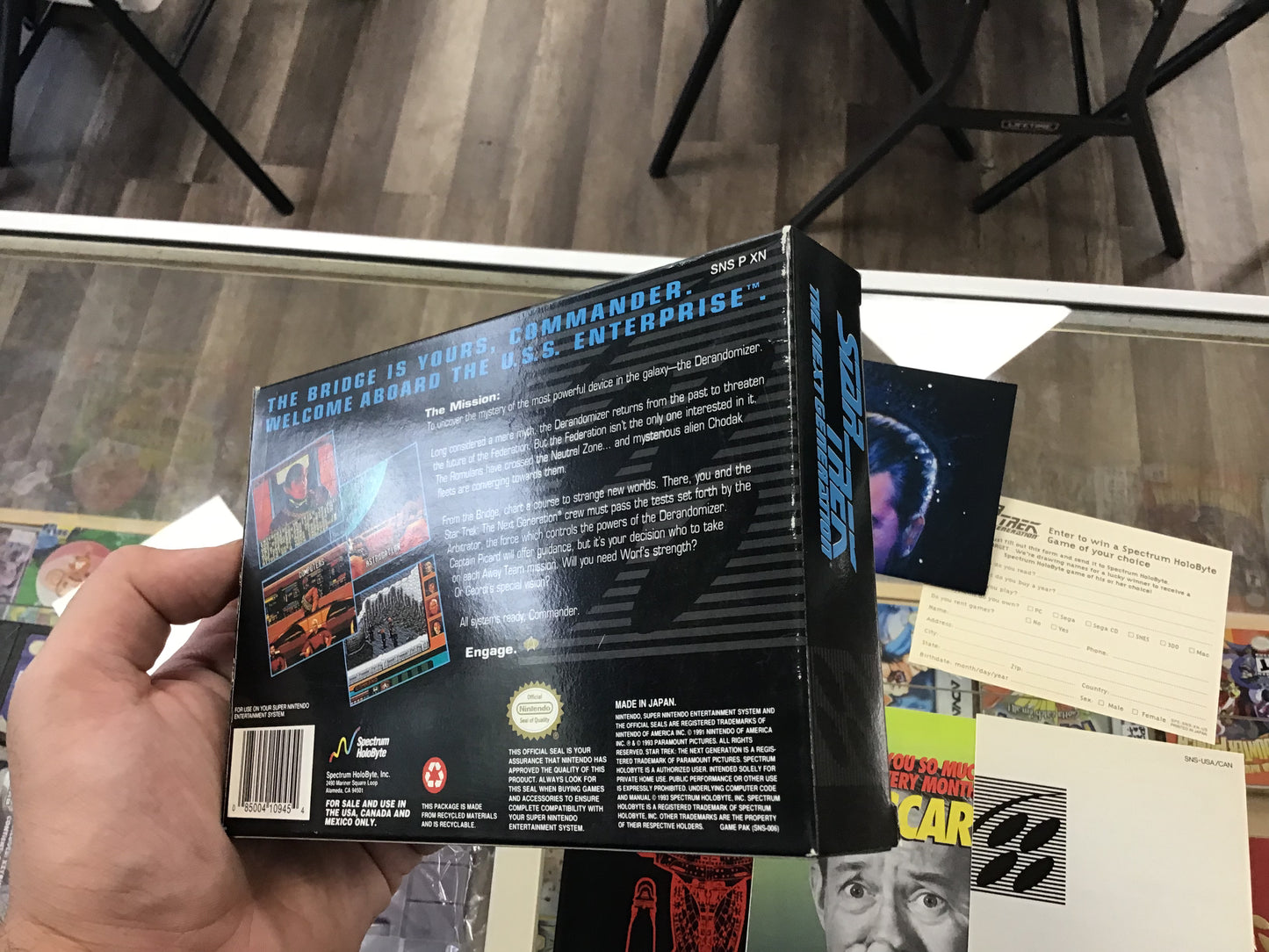 Star Trek The Next Generation CIB with Reg Card and Poster Super Nintendo