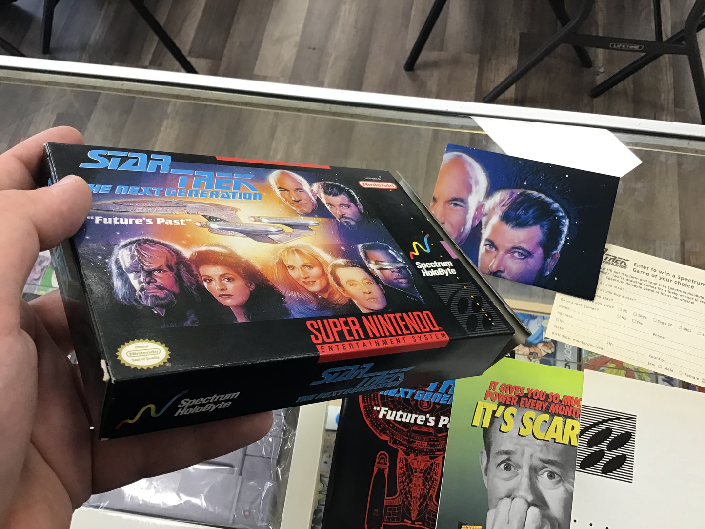 Star Trek The Next Generation CIB with Reg Card and Poster Super Nintendo