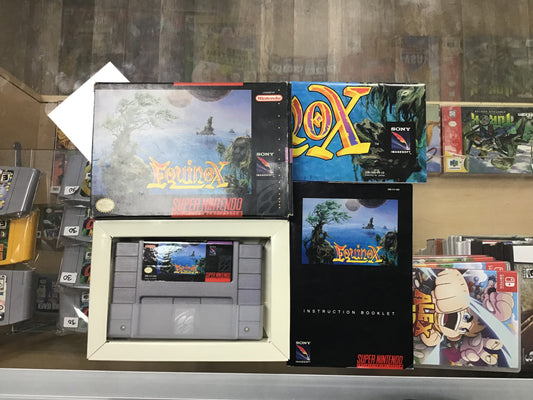 Equinox with Manual and Poster Super Nintendo