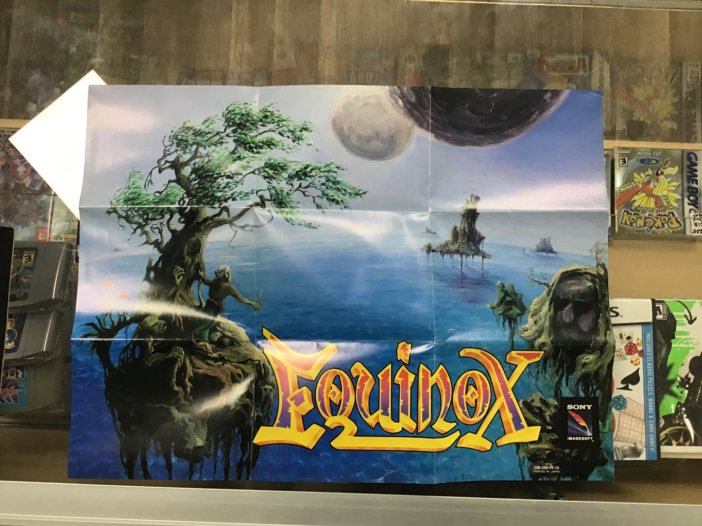 Equinox with Manual and Poster Super Nintendo