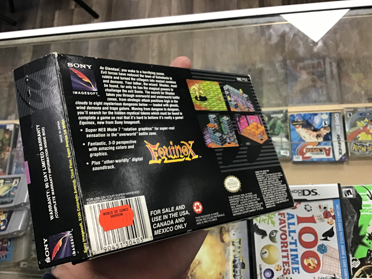 Equinox with Manual and Poster Super Nintendo