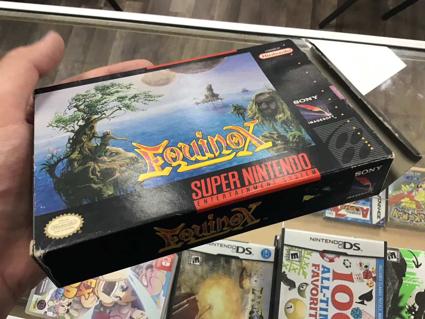 Equinox with Manual and Poster Super Nintendo