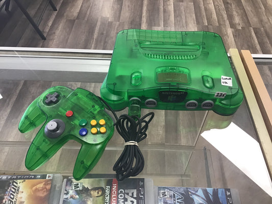 Funtastic Jungle Green Nintendo 64 with Matching Controller Nintendo 64