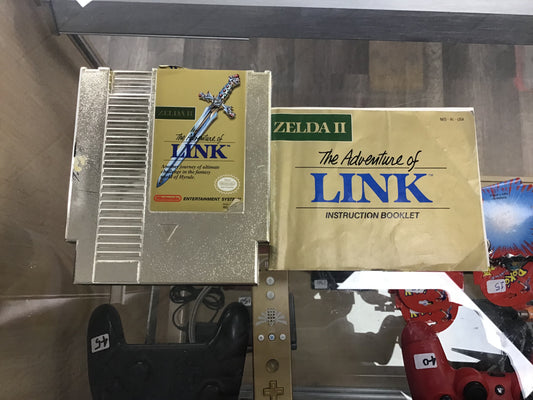 Zelda II The Adventure of Link with Manual
