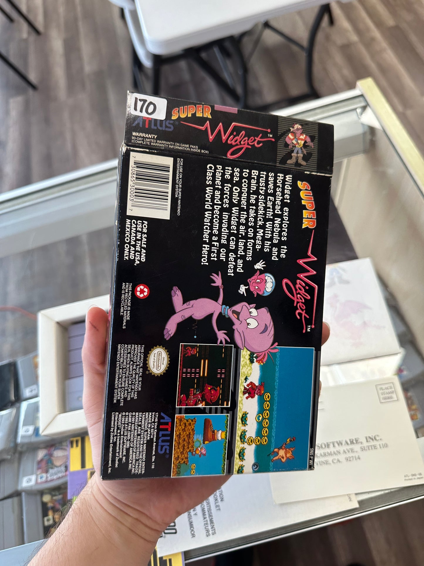 Super Widget Super Nintendo CIB