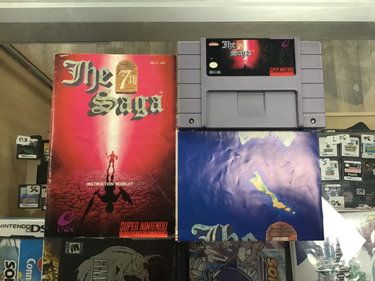 The 7th Saga with Manual and Poster Super Nintendo