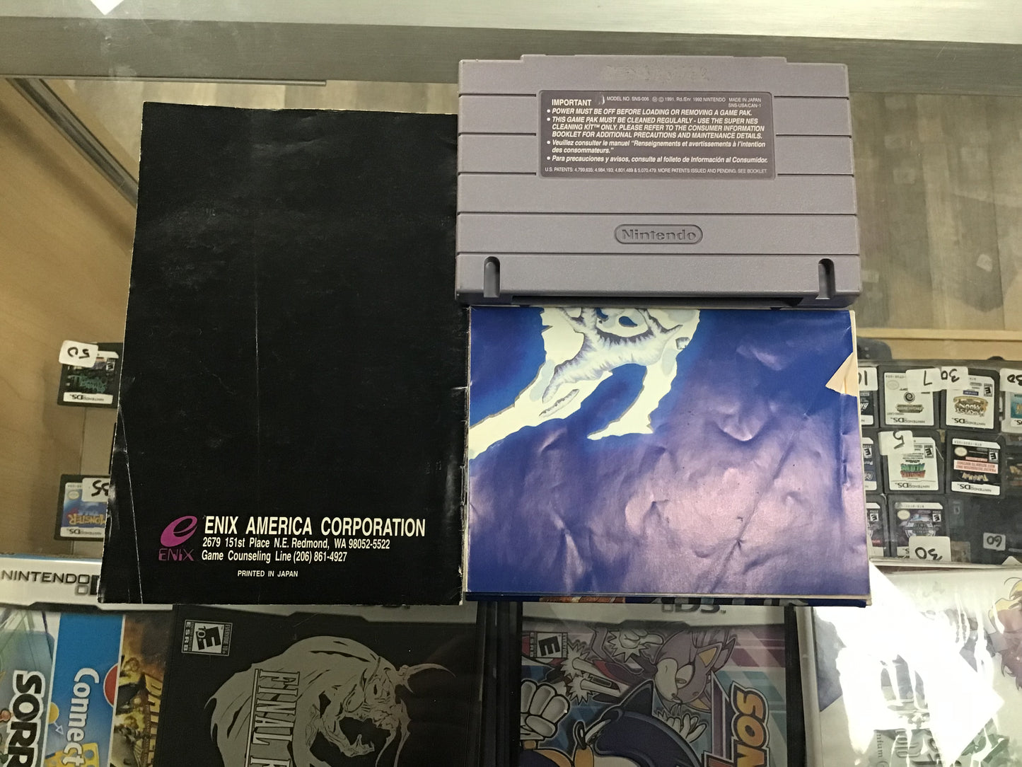 The 7th Saga with Manual and Poster Super Nintendo