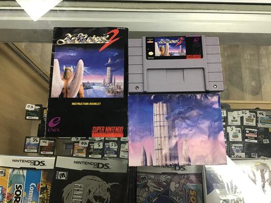 ActRaiser 2 with Manual and Poster Super Nintendo