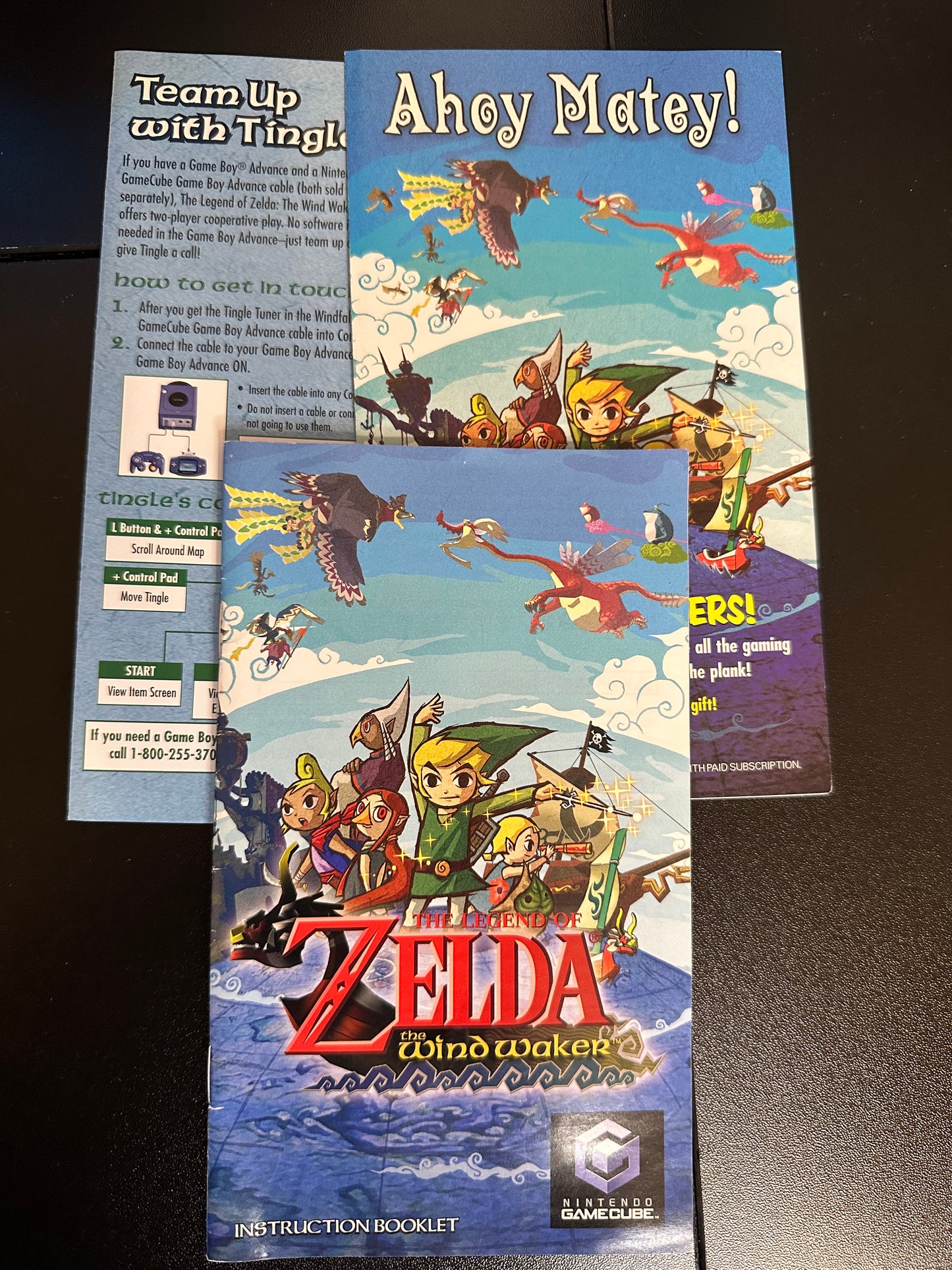 Legend of Zelda The Windwaker Manual and Inserts Nintendo GameCube