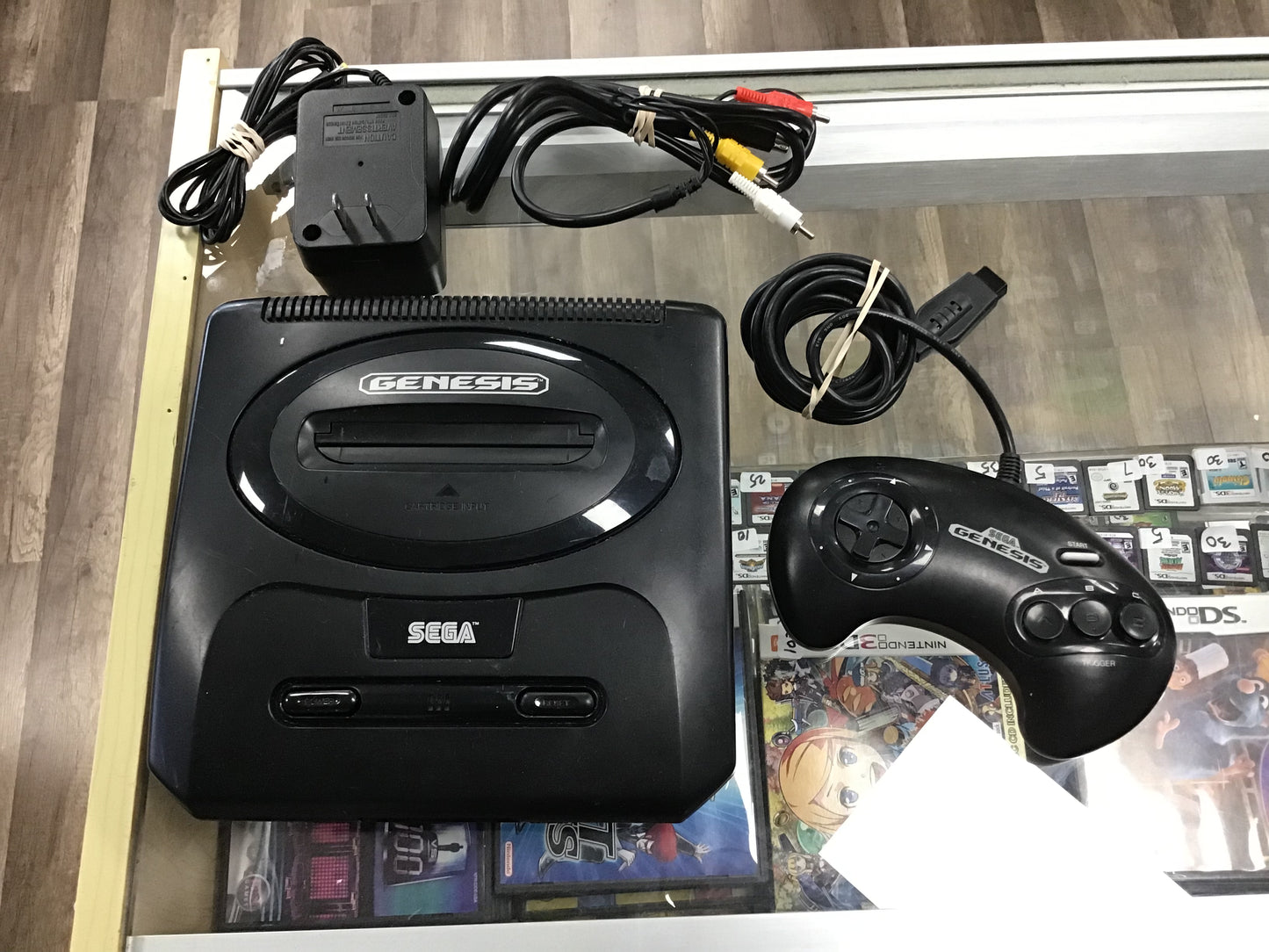 Sega genesis Model 2 with wires and one controller