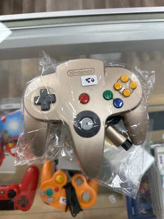 Nintendo 64 Controller Gold (Nice Stick, 8/10)