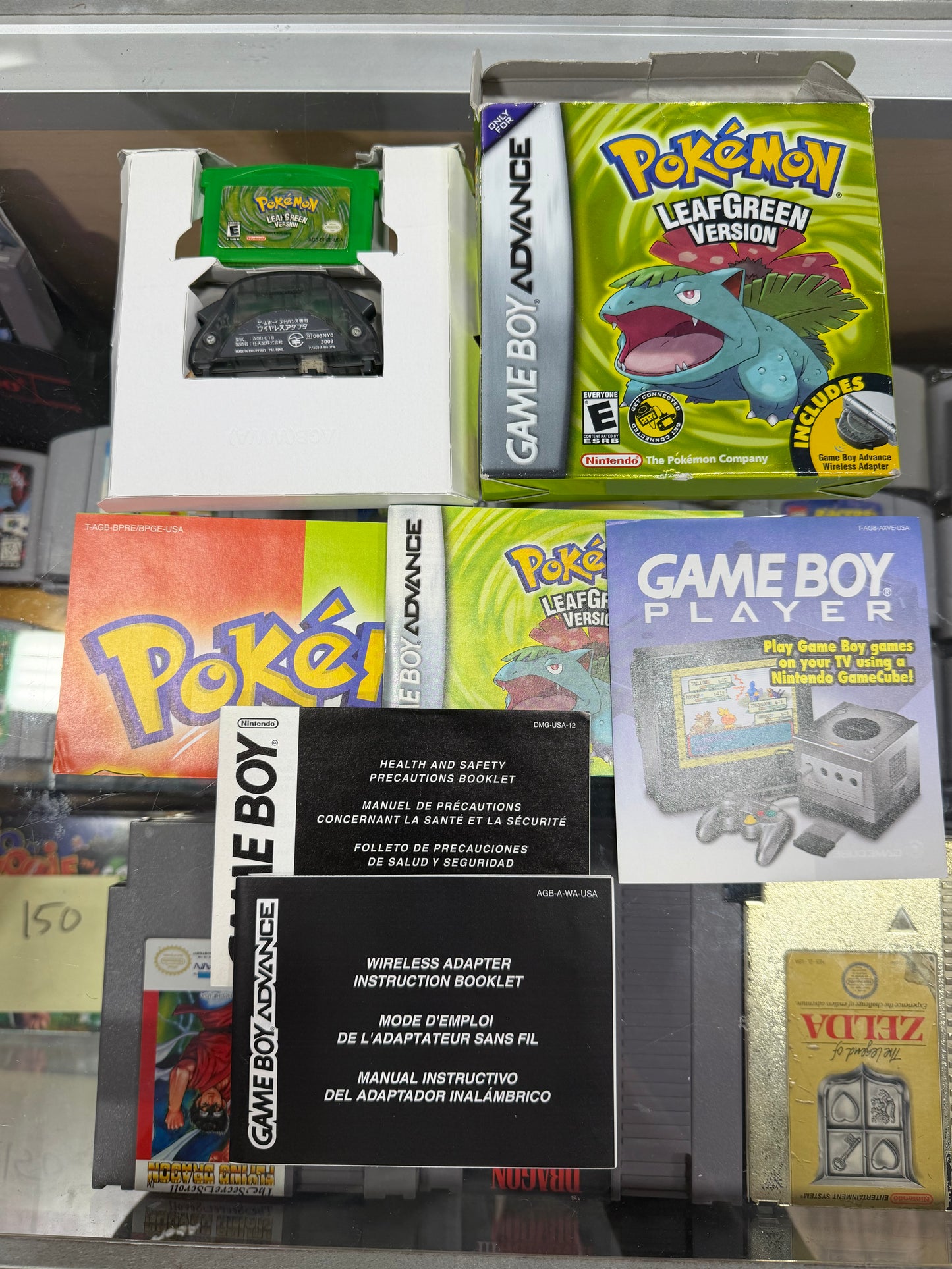 Pokémon LeafGreen (Authentic) Nintendo Gameboy Advance CIB
