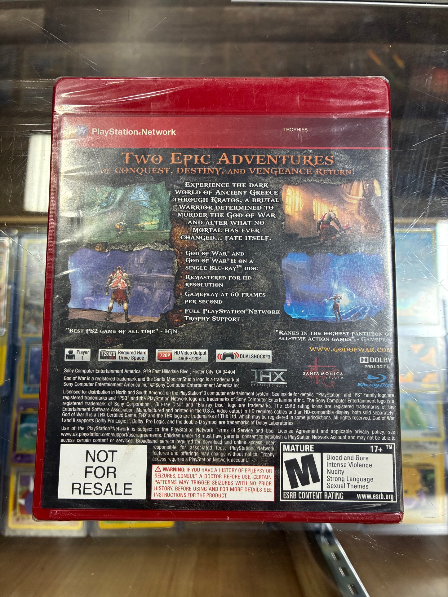 God of War Collection Greatest Hits PlayStation 3 UNOPENED
