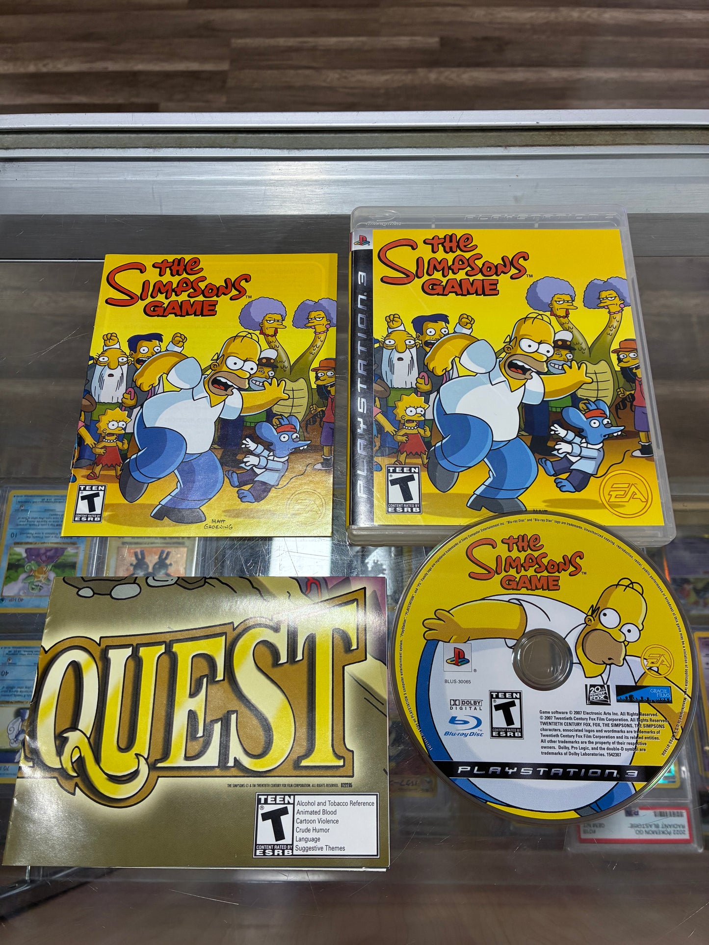 The Simpsons Game PlayStation 3 w/ Poster