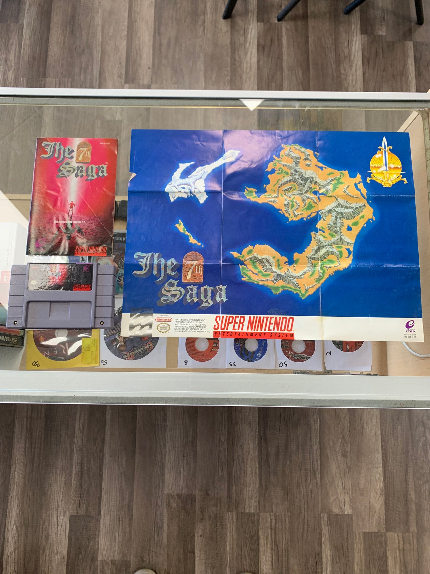 The 7th Saga with Manual and Poster for Super Nintendo